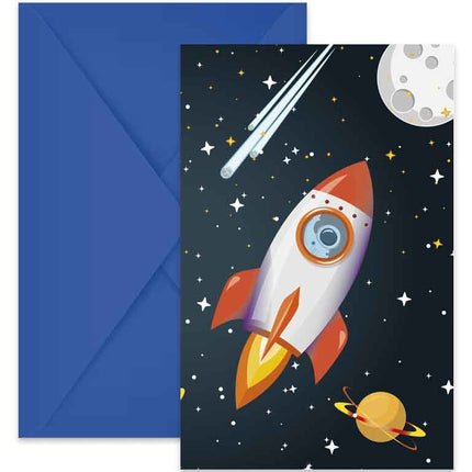 Zaproszenia Space 6szt