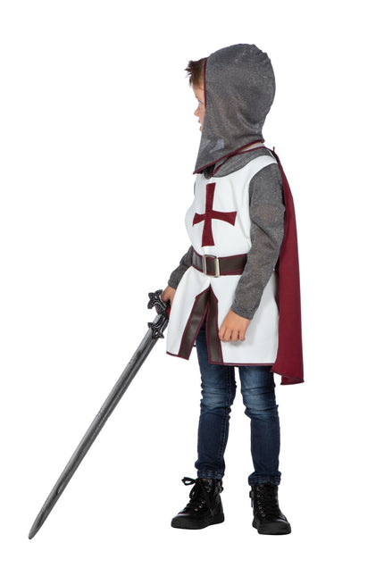 Kostium rycerza Krzyż dziecięcy 4 szt.