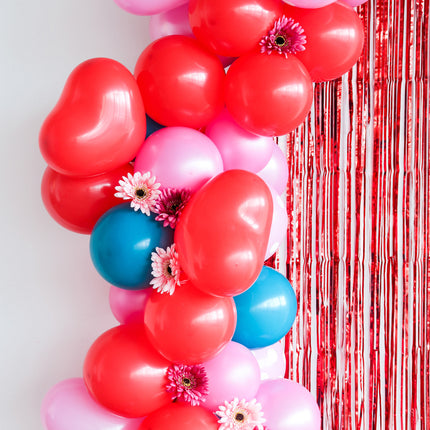 Balony Różowe Serca Różowe 25cm 8szt
