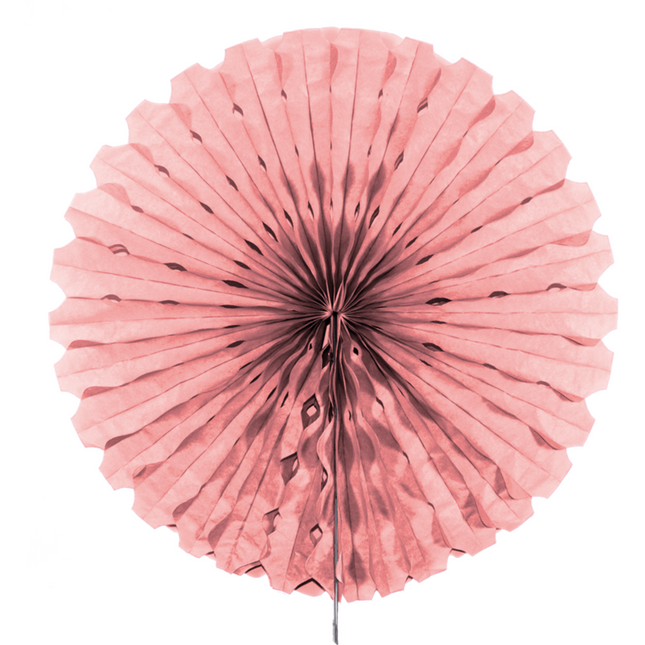 Wentylator papierowy jasnoróżowy 45 cm