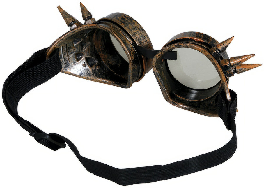 Brązowe okulary steampunkowe
