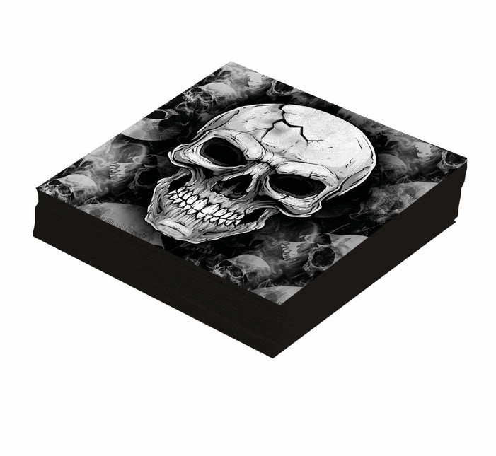 Serwetki na Halloween Szkielet 33 cm