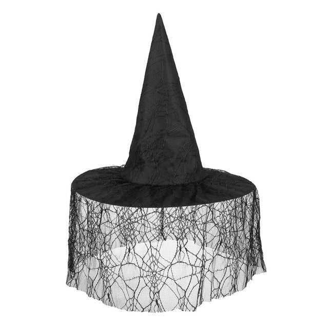 Kapelusz czarownicy na Halloween czarny