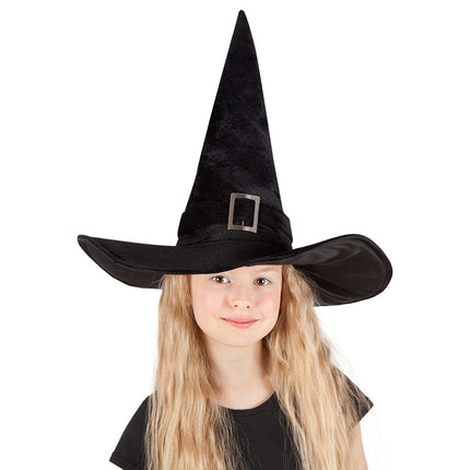 Halloweenowy kapelusz czarownicy dla dziecka czarny