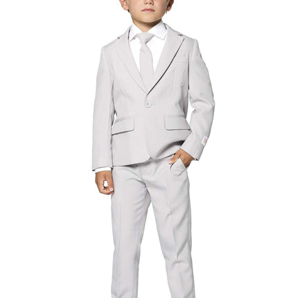 Chłopiec w szarym garniturze <tc>OppoSuits</tc>
