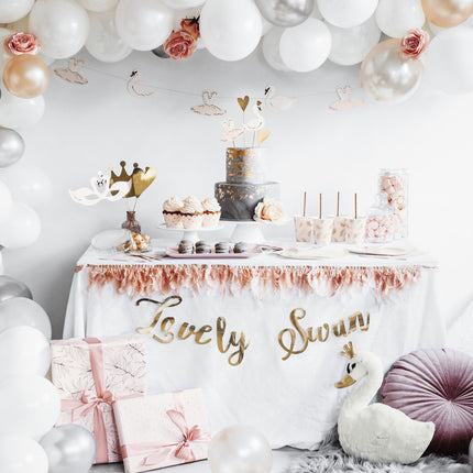 Girlanda Lovely Swan Gold 64cm