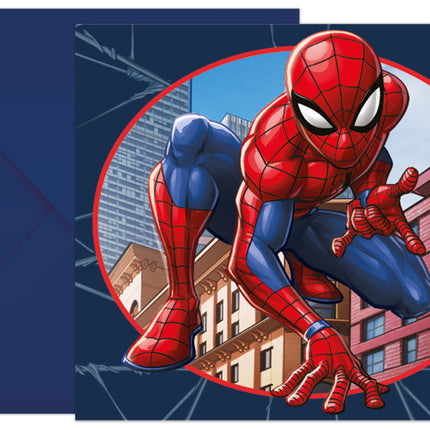 Zaproszenia Spiderman 6szt