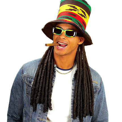 Kapelusz Rasta z dredami