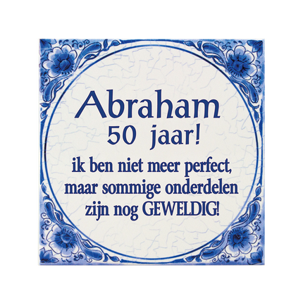 Płytka Delft Blue Abraham 14,5 cm