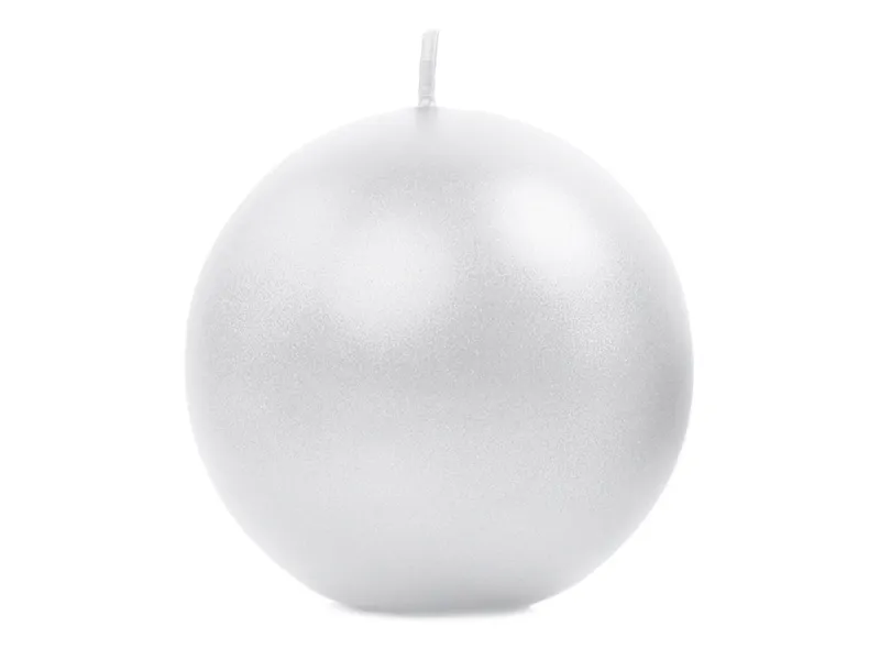 Świece Globe Pearl Metallic 8cm 6szt