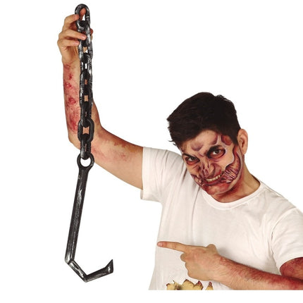 Hak z łańcuchem na Halloween 70 cm