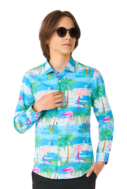 Hawaii Flamingo Teen Shirt Boy Teen <tc>OppoSuits</tc>