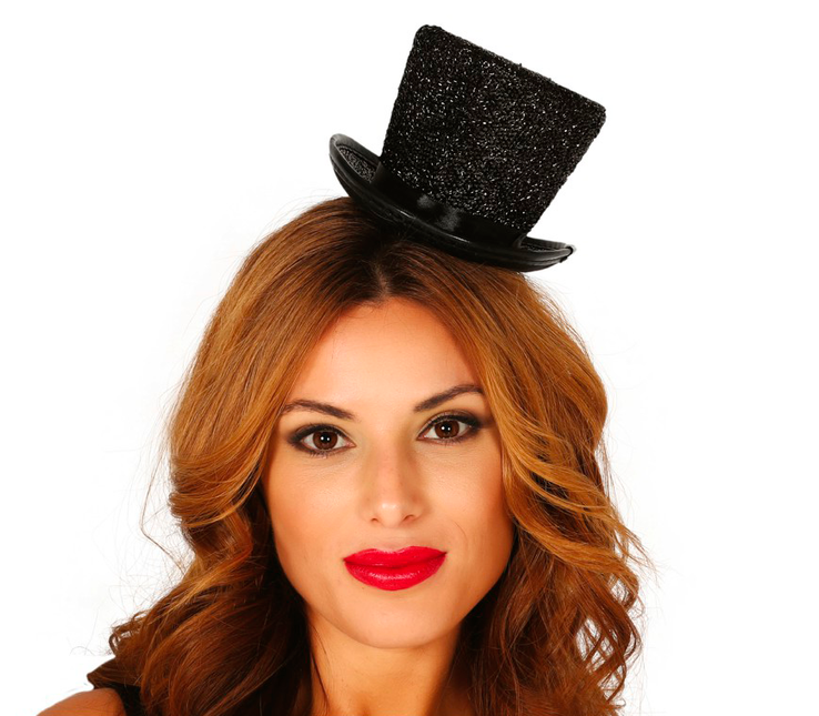 Opaska do włosów Mini Hat Black
