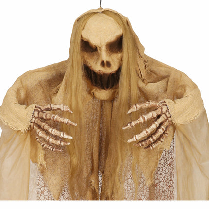 Wisząca dekoracja na Halloween Duch ze światłem i dźwiękiem 1,5 m