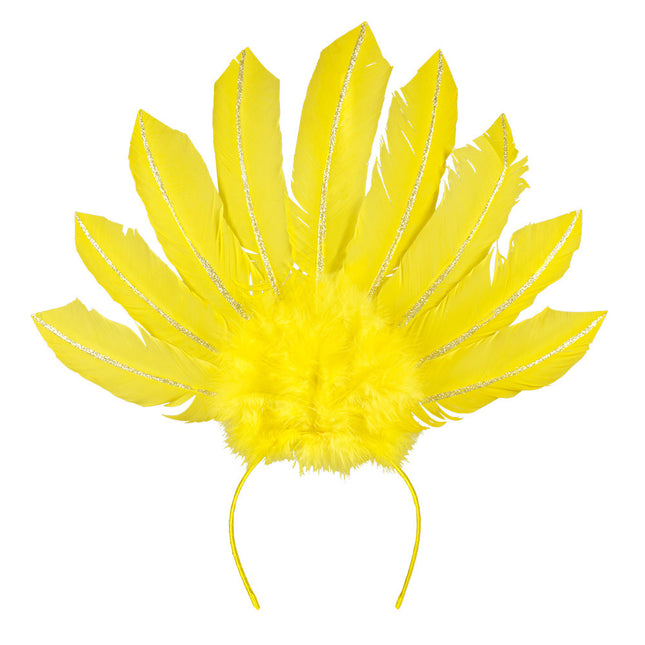 Żółta opaska do włosów Carnval Rio