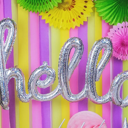Balon foliowy Hello Holographic 72 cm