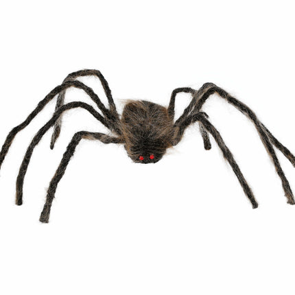 Brązowy sztuczny pająk 75 cm