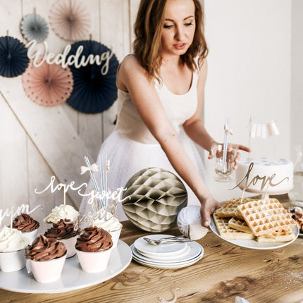 Zestaw kolorowych wachlarzy papierowych 14-38 cm 3 szt