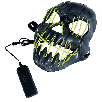 Maska na Halloween uśmiechnięta światłem