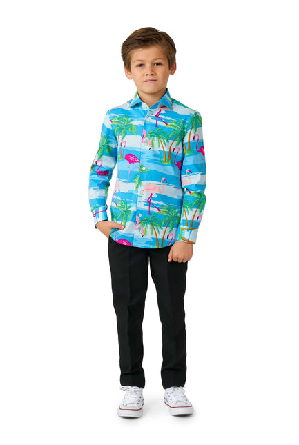 Hawaii Flamingo Shirt Boy <tc>OppoSuits</tc>