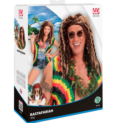 Brązowa blond peruka Rasta