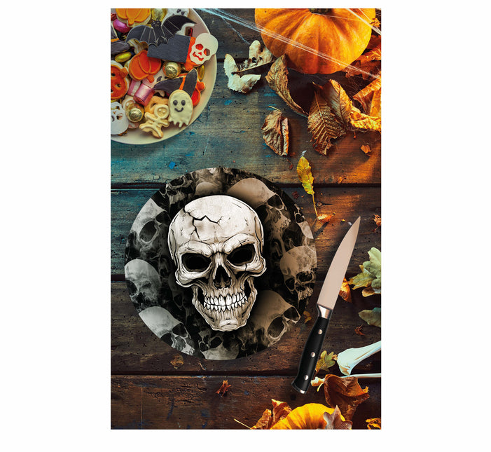 Talerze na Halloween Szkielet 23 cm
