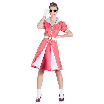 Rock N Roll 50S Dress Pink Ladies