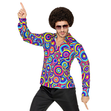 Bluza męska Disco 70S Blue Bubbles