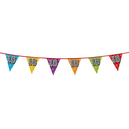 Girlandy 18 Years Glitter 8m