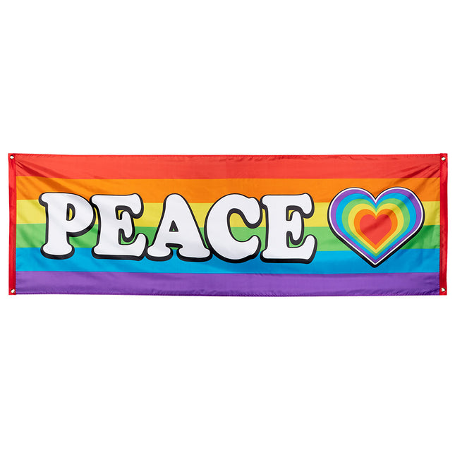 Tęczowy sztandar Peace 2,2 m