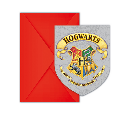 Zaproszenia i koperty Harry Potter 6 szt.