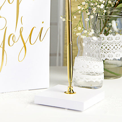 Uchwyt na długopis złoty 16,5 cm