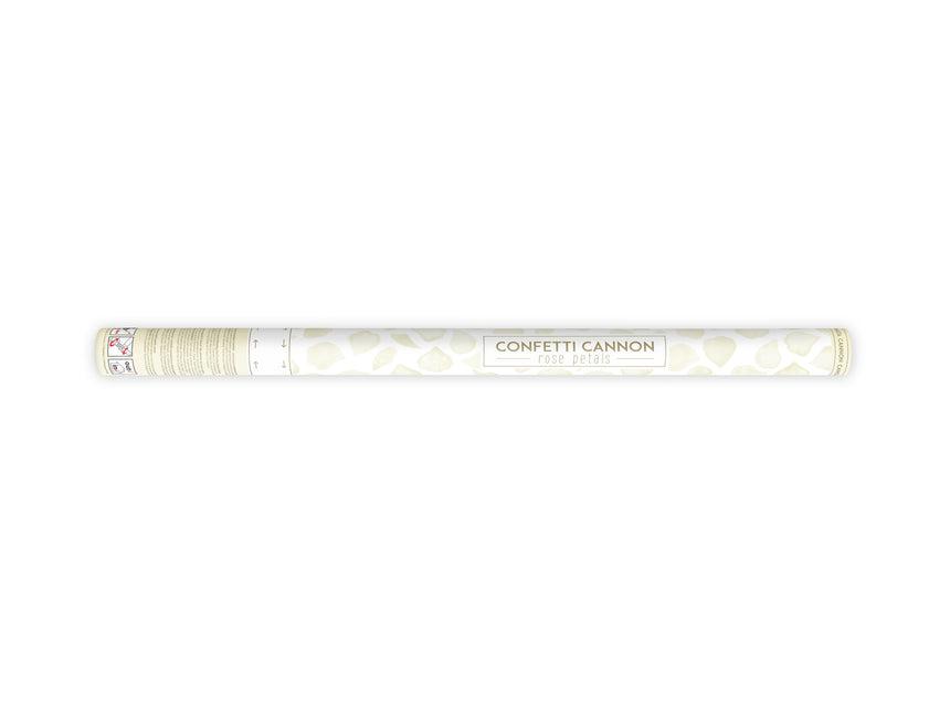 Konfetti Cannon Vanilla Cream Płatki róż 80cm