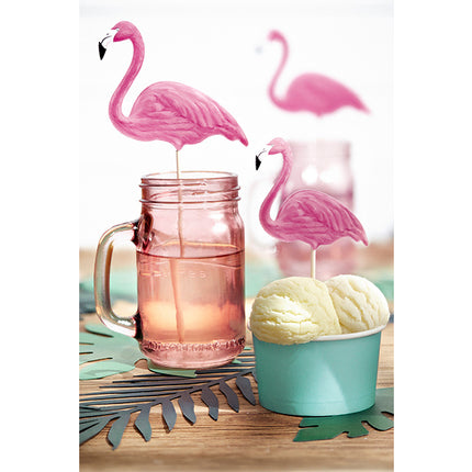 Nakłuwacze do flamingów 23,5 cm 6 szt.