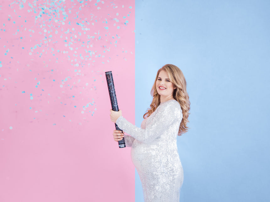 Konfetti Cannon Gender Reveal Boy 60cm