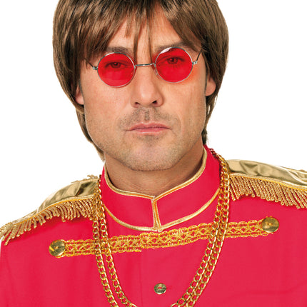 Czerwone okulary hipisowskie John
