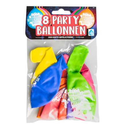 Balony urodzinowe Gratulacje 30cm 8szt