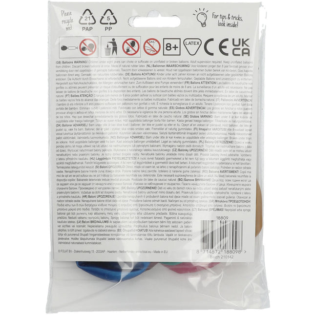 Balony 9 latHappy 9th 33cm 6szt