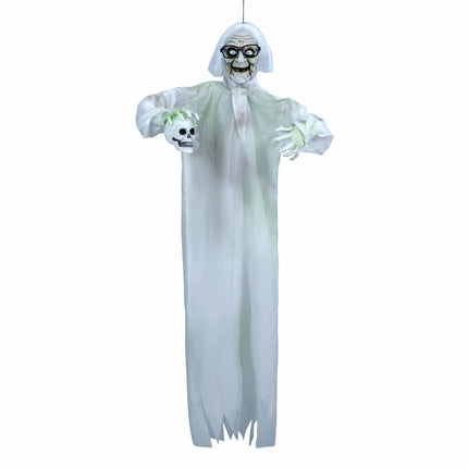 Wisząca dekoracja na Halloween Doktor ze światłem i dźwiękiem 1,5 m