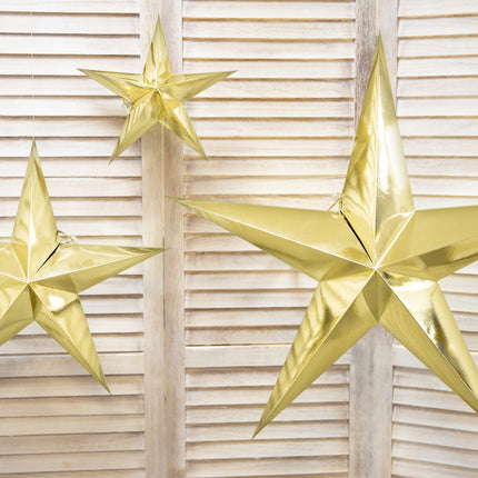 Golden Lampion Star 45 cm