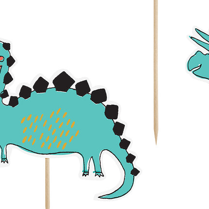 Topper na tort Dinozaury 20cm 5szt