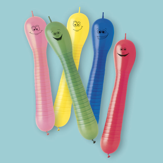 Balony Robaczki Kolorowe 22cm 12szt