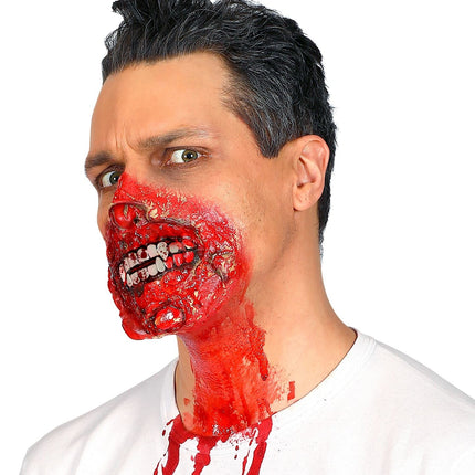 Probówka krwi z zębami