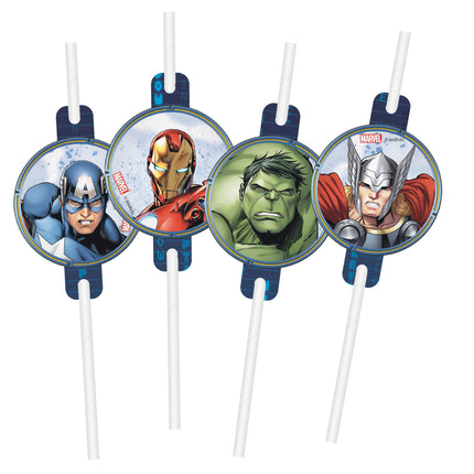 Słomki Avengers Infinity Stones 4 szt.