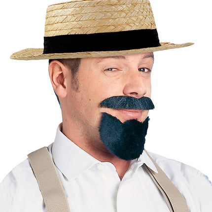 Kapelusz z czarną opaską