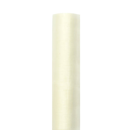 Biała pastelowa tkanina organza 16cm 9m