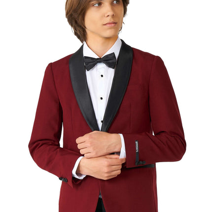 Bordeaux Red Tuxedo Boy Teen <tc>OppoSuits</tc>