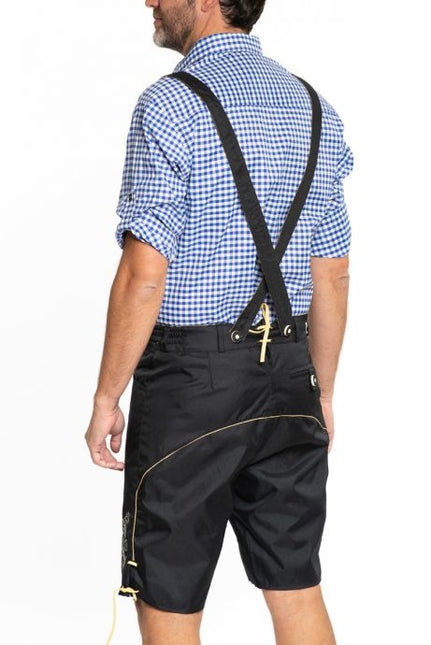 Lederhosen krótkie czarne i szelki