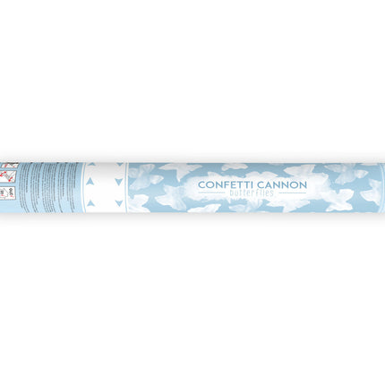 Konfetti Cannon Motyle Białe 40cm