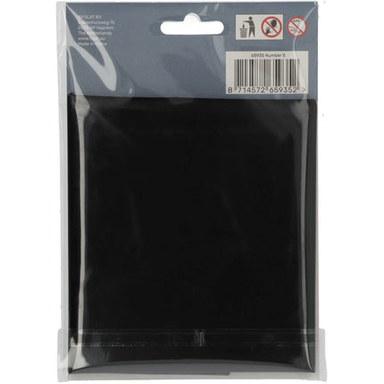 Balon foliowy Figurka 5 Matt Black XL 86 cm pusty